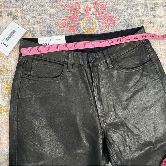 Anthropologie‎ 3X1 NYC Farrah Coated High Rise Bell Bottom Flare Jeans Italy - Picture 13 of 15